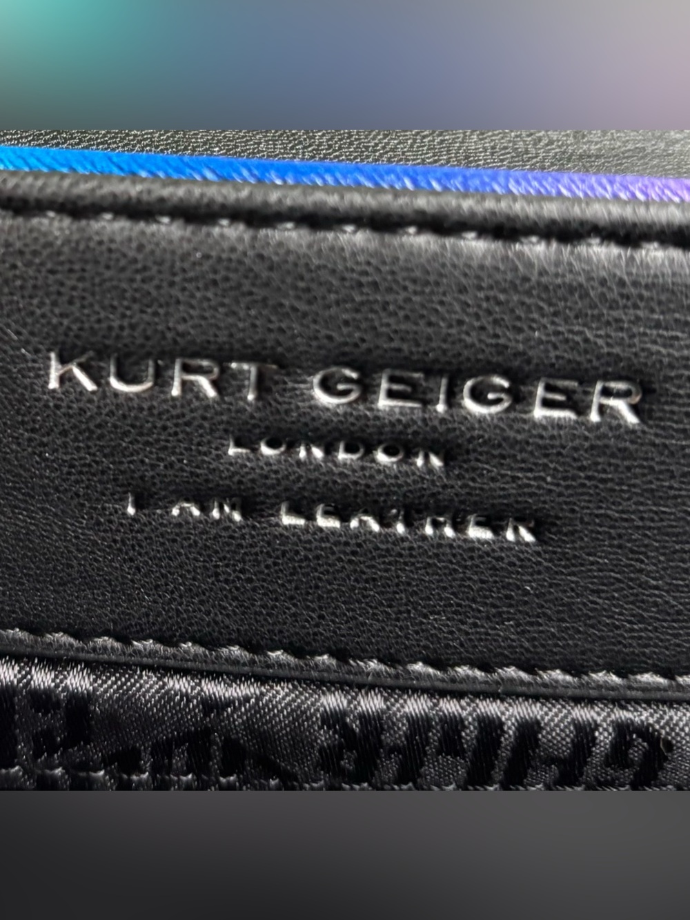 Kurt Geiger Rainbow Quilted Shoulder Bag - Green Blue Purple Pink Orange Red - Picture 10 of 10